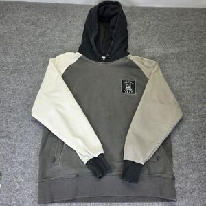 Teddy Fresh Colorblock Hoodie Adult XL Gray Heavyweight Pullover Sweatshirt